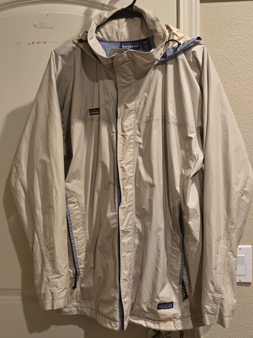 Patagonia Women's Rain Jacket in Light Tan